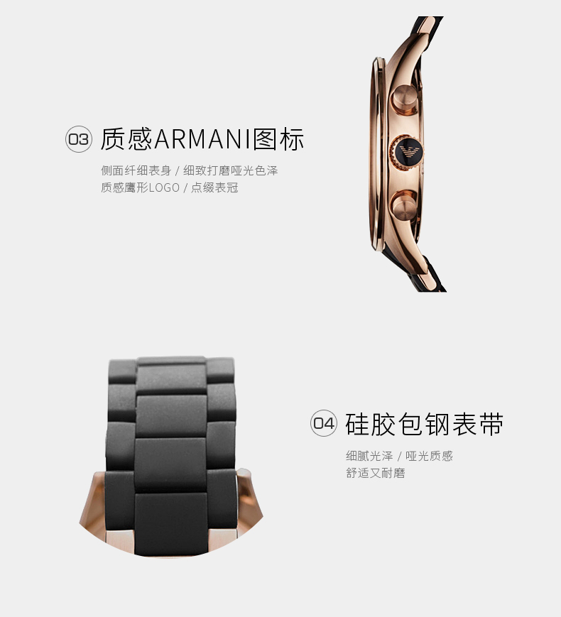 Emporio Armani 阿玛尼 男士休闲运动石英表 AR5905 图4
