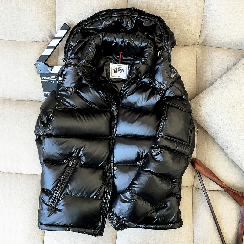 【High-Fill Down】Men's and Women's down Jackets, Couple's Matching Thick Short Hooded Shiny Outdoor Cold-Resistant 90% White Duck down 【High-Fill Down】Men's and Women's down Jackets, Couple's Matching Thick Short Hooded Shiny Outdoor Cold-Resistant 90% White Duck down