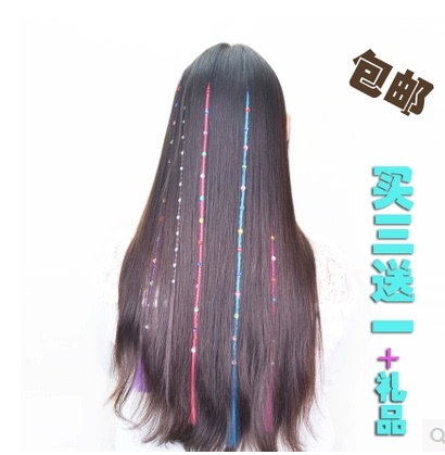 Diamond Hair Extensions, Seamless Rhinestone Hair Accessories, Colorful Diamond-Encrusted Hair Braids, 13 Colorful Diamonds