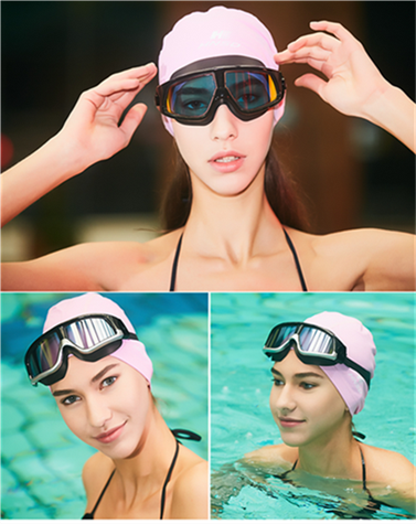 American VR goggles high-definition anti-fog myopia large frame electroplating transparent men and women with different degrees of flat light fashion