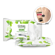 Korea Chanzhen makeup remover towel Ginkgo Ginkgo natural makeup remover towel deep cleansing to yellow makeup cleansing deage