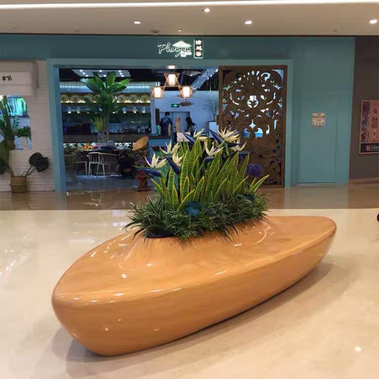 FRP Meichen Leisure Chair Airport Seat Waiting Chair Public Rest Chair Creative Shopping Mall Seat Flower Pot Seat