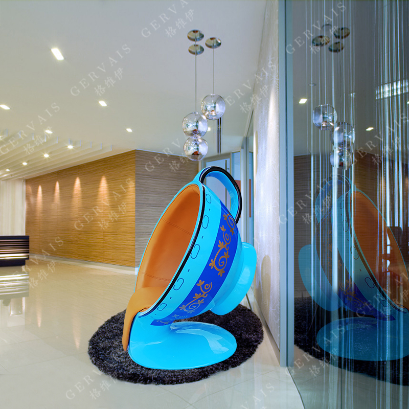 FRP soft bag casual furniture chair mall Mechen coffee chair office casual chair creative combination waiting