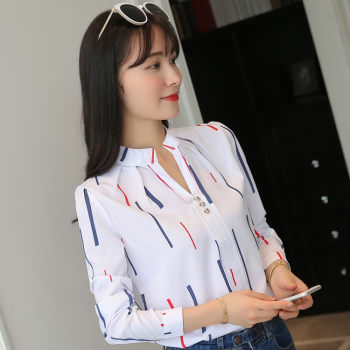 WhiteTopsandBlousesWomenFashionOfficeLadyWorkShirts