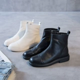 Martens, низкие челси в английском стиле на плоской подошве, короткие сапоги, из натуральной кожи, в британском стиле, коллекция 2023, подходят для весны и осени