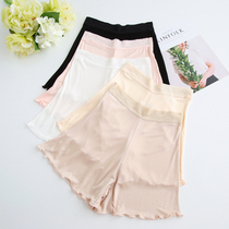 Summer silk leggings Mulberry silk panties Culottes Anti-light three-point safety pants Pajamas womens loose non-crimping