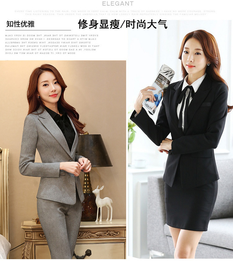 Phù hợp với áo khoác nhỏ phù hợp với phụ nữ chuyên nghiệp phù hợp với phụ nữ phù hợp với mùa thu và mùa đông khí chất trang phục dụng cụ kích thước lớn overalls phụ nữ áo khoác nữ cao cấp