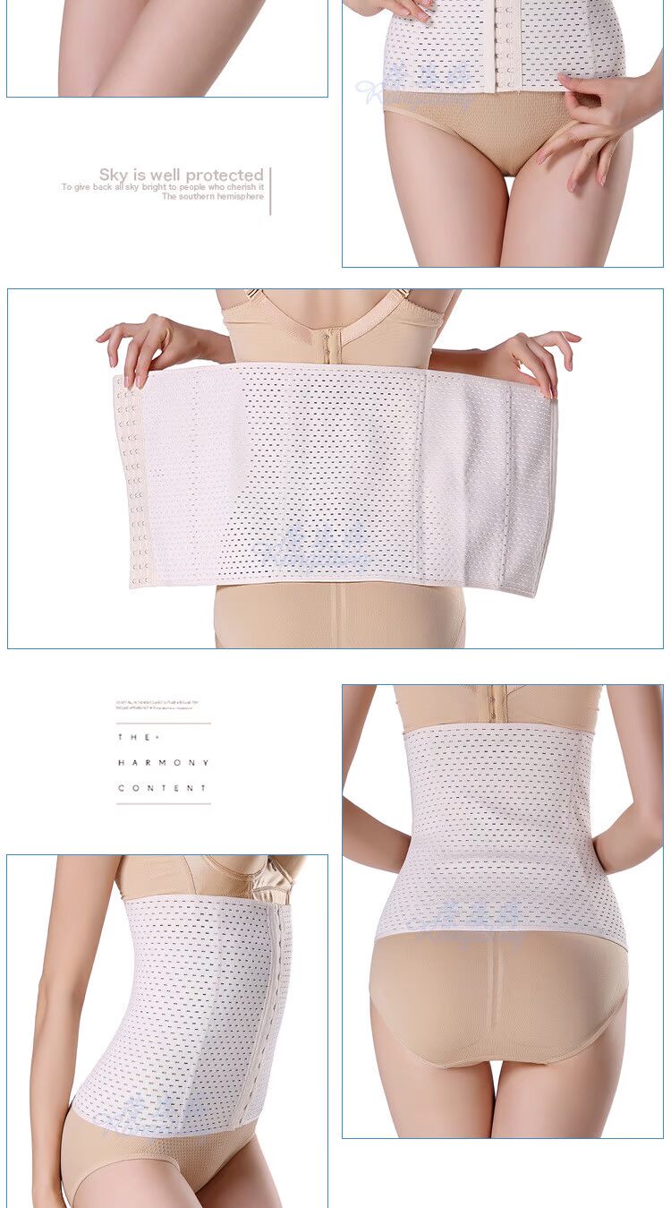 Rong bốn mùa rỗng và tăng bụng sau sinh đai cơ thể áo nịt ngực nhà máy trực tiếp đai corset đai giảm mỡ bụng mỏng mùa hè