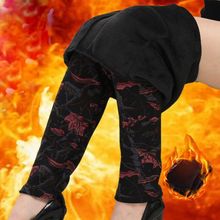 加绒加厚保暖裤口袋妈妈裤