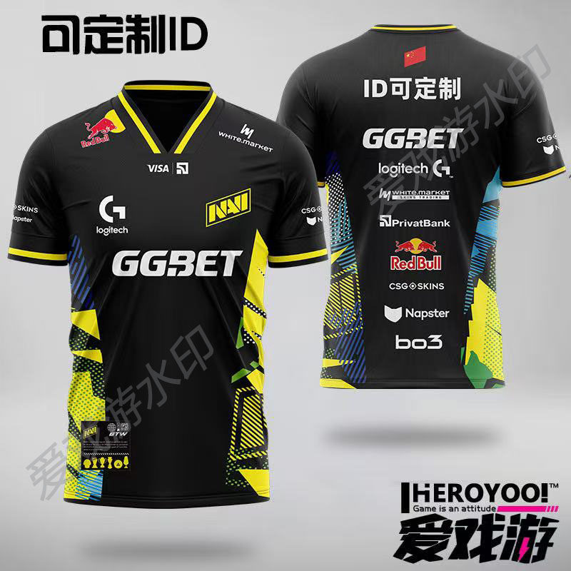 NAVI电竞短袖队服CSGO Dota2青春款战队风格T恤