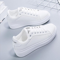 Small White Shoes Woman 2021 Summer Korea Lacing Plate Shoe Tide Net Face Breathable 100 hitch genuine leather pure color sneakers