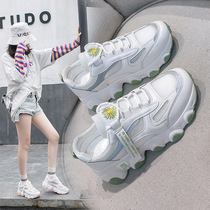 Old Daddy Women Shoes Hong Kong Tide 2021 Spring Summer Season New Chicks Casual Sports Net Face Breathable Mesh Shoes Little White Shoes