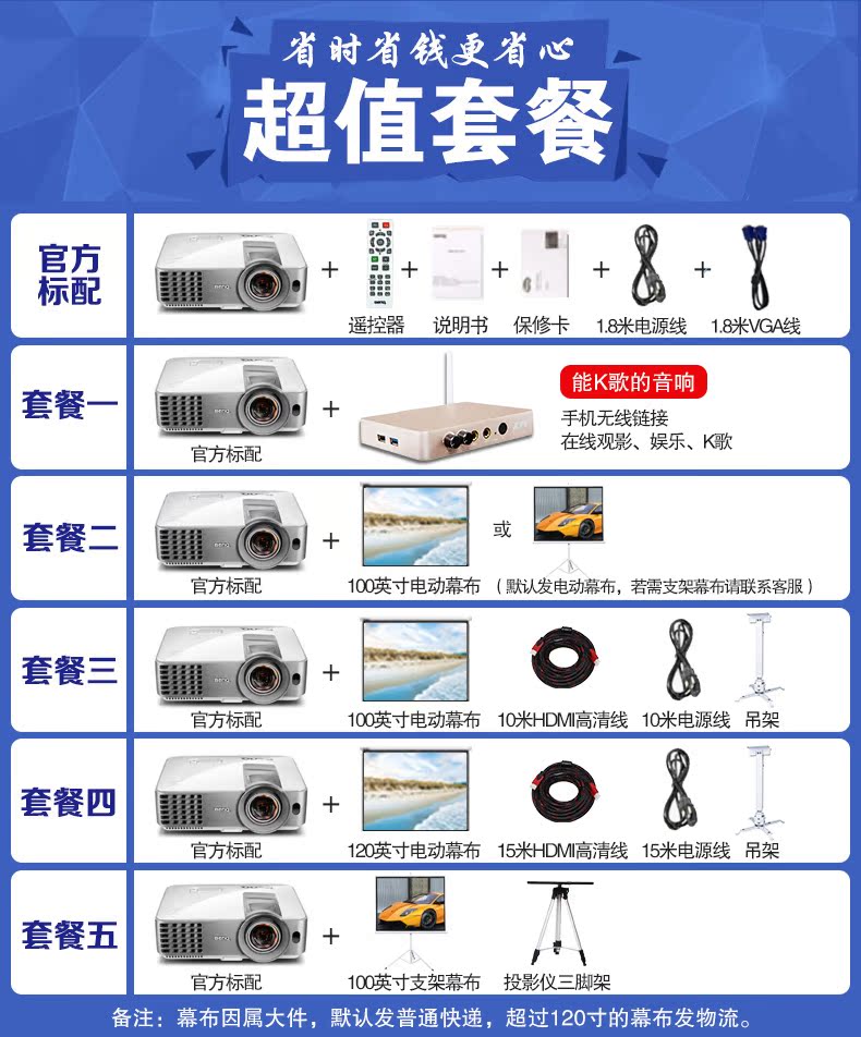 Máy chiếu siêu ngắn Benq BenQ Máy chiếu siêu rộng MW632ST Máy chiếu HD gia đình Blu-ray 3D HD máy chiếu tiêu cự ngắn không dây WiFi đầu tư trực tiếp ban ngày 4K - Máy chiếu