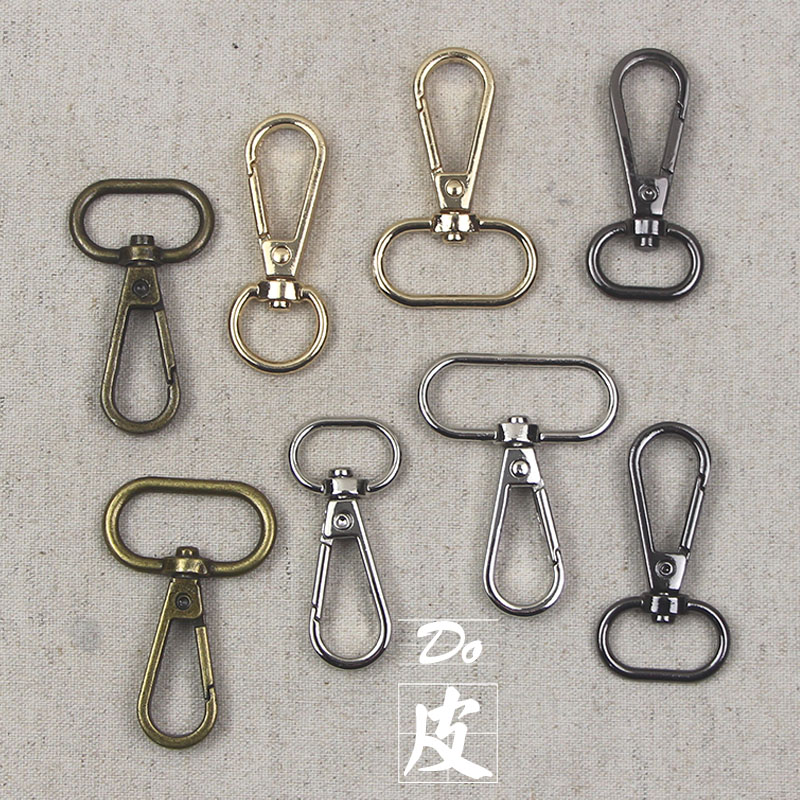 Gold Bullion Copper Tungsten Color Lobster Button phone Pendant Buttoned bag with dog Buckle DIY Handmade Ornament Accessories