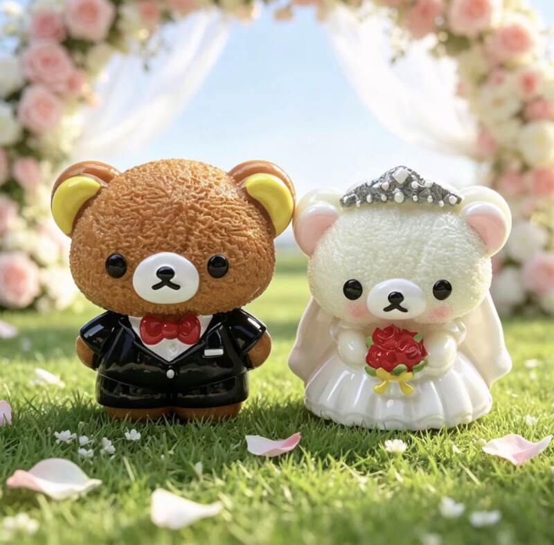 Miniature Simulated Wedding Rilakkuma DIY Cream Glue Handmade Decoration Kit Keychain Resin Accessories Ornament Miniature Simulated Wedding Rilakkuma DIY Cream Glue Handmade Decoration Kit Keychain Resin Accessories Ornament