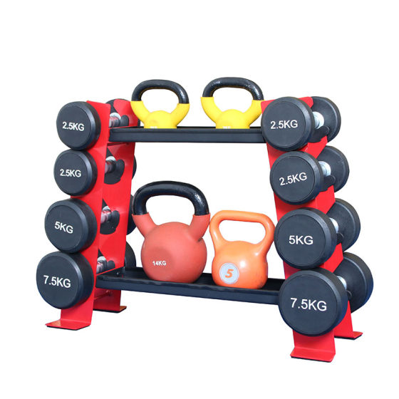 Dumbbell Rack for Home Use, Double-Layer Professional Kettlebell Rack, Multifunctional Small Display Rack for Fitness Equipment