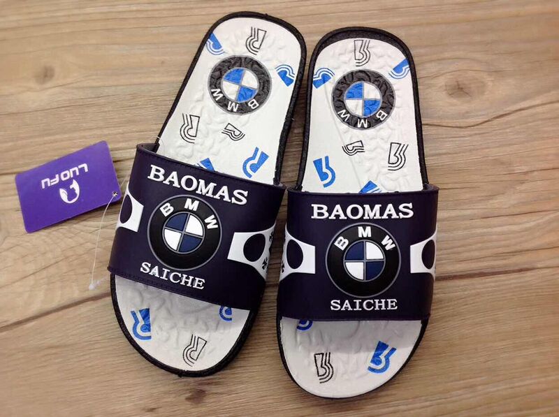 New Rubber Classic Trendy Old-Fashioned Flat Casual Comfortable Bmw Korean Style Slippers for Older Children, Men and Women, Couples