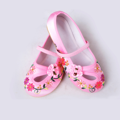 Chaussures enfants tissu en satin pour printemps - semelle caoutchouc - Ref 1046875 Image 34