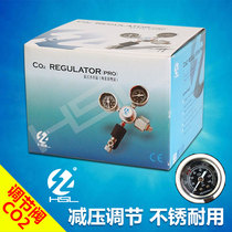 Carbon dioxide single-gauge needle type double-meter electromagnetic decompression gauge regulating valve for CO2 aquatic straw tank