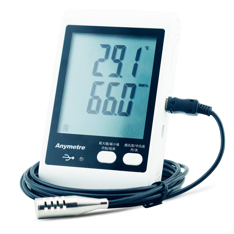 When Virtue (Anymetre) The temperature and humidity recorder automatically records the data alarm thermometer TH21E