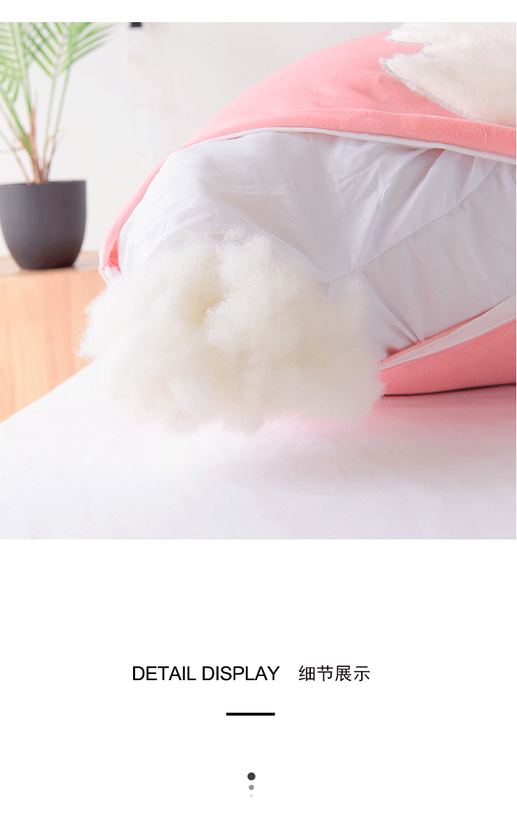 đệm giường đôi bọc tựa lưng lưới Red Crown Princess trẻ em giường ngủ dễ thương gối đầu gối - Trở lại đệm / Bolsters gối mền 2in1