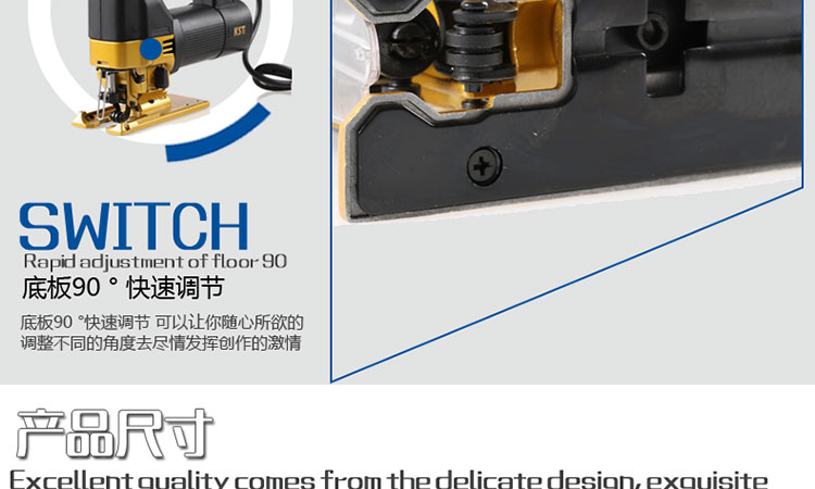 may khoan pin Jigsaw Electric Copper Motor Home Chế biến gỗ Máy cưa dây Công cụ cưa công nghiệp máy khoan bàn mini