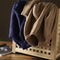 Fine-grained jacquard soft glutinous delicate autumn and winter mens round neck fashion Joker sweater tide 4057