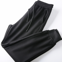 ODM company single plus velvet thickened autumn and winter men simple joker plus velvet warm lace pants 4075