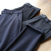 Comfortable quality four-sided stretch autumn and winter men thick windproof business commuter casual pants trousers 4096