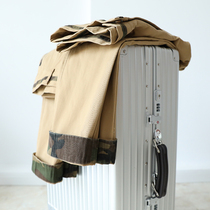 Great Greatly Welfare Washed Twill Fabric Summer Mens Day Ensemble Trendy Curl Straight Barrel Casual Pants 5905