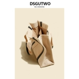DSGUTWO Сумка на одно плечо, модный портативный вместительный и большой шоппер, из натуральной кожи