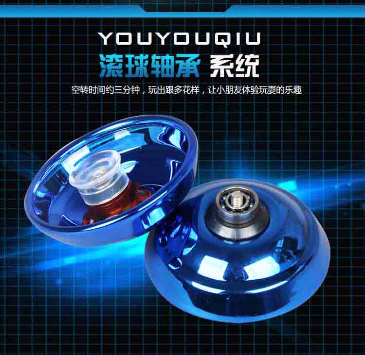 Hợp kim Yo-Yo Yo-Yo Đồ Chơi Trẻ Em Kim Loại Bóng Vòng Bi với Side Wheel Trai Quà Tặng Sinh Nhật