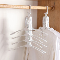 Multifunctional multi-layer clothes shelf magic household wardrobe storage artifact hanger clothes hanger clothes hanger hanger adhesive hook