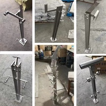 304 stainless steel column manufacturer customized engineering column glass railing stair column handrail stair railing