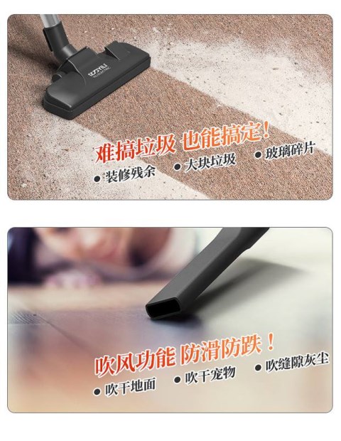 Máy hút bụi mới xe gia đình mạnh mẽ cửa hàng rửa xe công suất cao chuyên dụng khô và ướt công nghiệp thương mại 1200W - Máy hút bụi robot hút bụi toshiba
