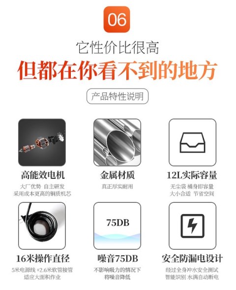 robot hút bụi ecovacs dd35 Máy hút bụi mới xe gia đình mạnh mẽ cửa hàng rửa xe công suất cao chuyên dụng khô và ướt công nghiệp thương mại 1200W - Máy hút bụi gia may hut bui cong nghiep