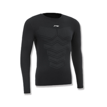 LINING Li Ning Autumn and winter sports running fitness basketball football long quick-drying training tights male AUDL101
