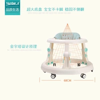 Xe tập đi cho trẻ sơ sinh 2018 6 / 7-18 tháng chống rollover đẩy chân có thể ngồi cho bé sơ sinh xe tron tap di