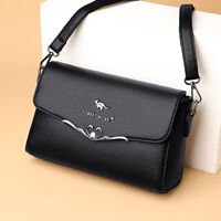 Genuine leather women's bag 2026 new crossbody bag women's large capacity shoulder handbag fashion versatile middle-aged mother bag