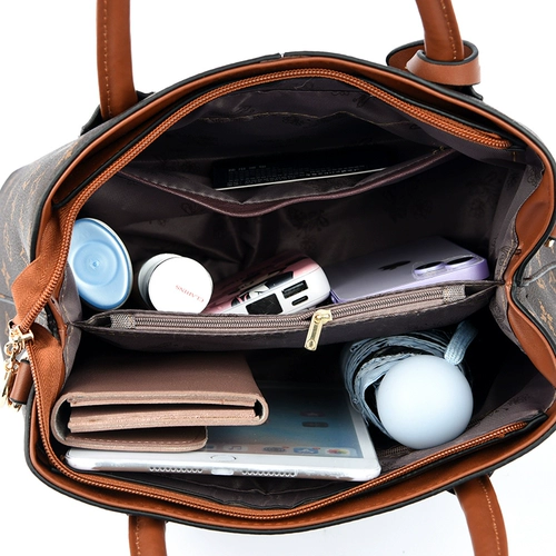 Вместительная и большая сумка через плечо для отдыха, из натуральной кожи