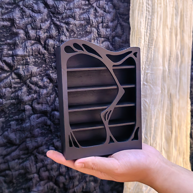 bjd场景道具娃屋 1:12娃娃屋迷你微缩娃娃屋小布模型摆件场景配件女巫药剂展示柜