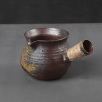 Jingdezhen side hand roasted tea cans dry-fried baked tea leaves dry-fired without cracking handmade fire-resistant roasting tea ware side bowl kettle