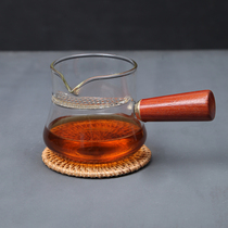 Heat-resistant glass Road Cup Japanese hammer pattern side male Cup household transparent thick tea divider electric pottery stove tea cooker