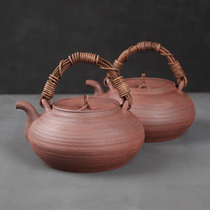 Jingdezhen Japanese purple clay pot household tea maker teapot hand lifting beam electric pottery kettle pottery pot large