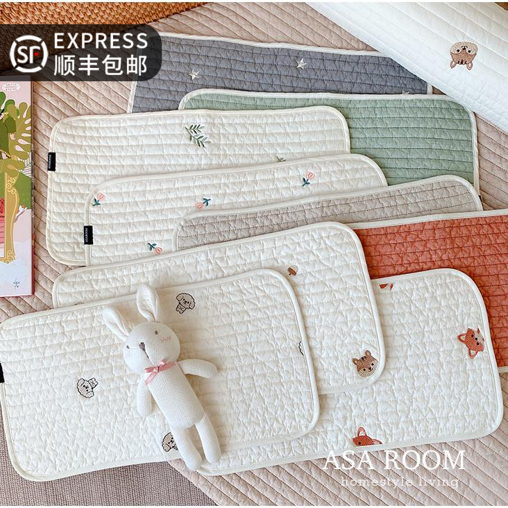 Use it for your baby! ASAROOM natural dyeing ~ 100 high-density cotton sweat-absorbing breathable pillow towels in Korea