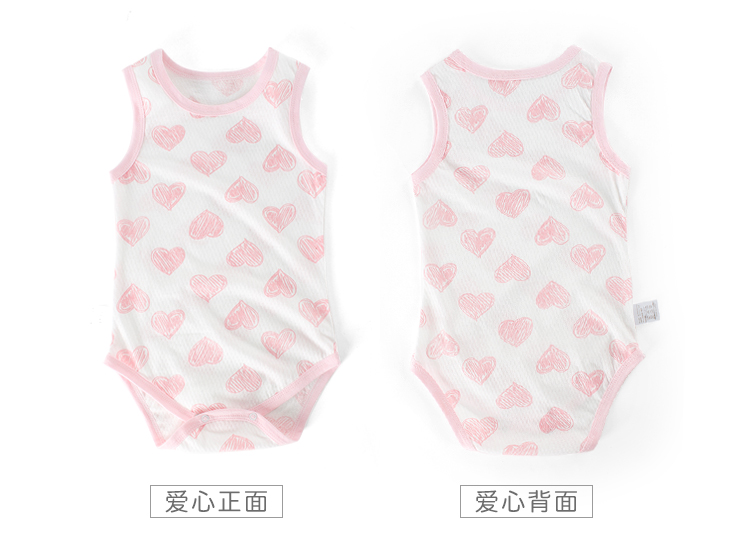 Bé bé onesies mùa hè bông siêu mỏng lưới tay áo tam giác sling sling túi rắm quần áo bodysuit cotton cho bé