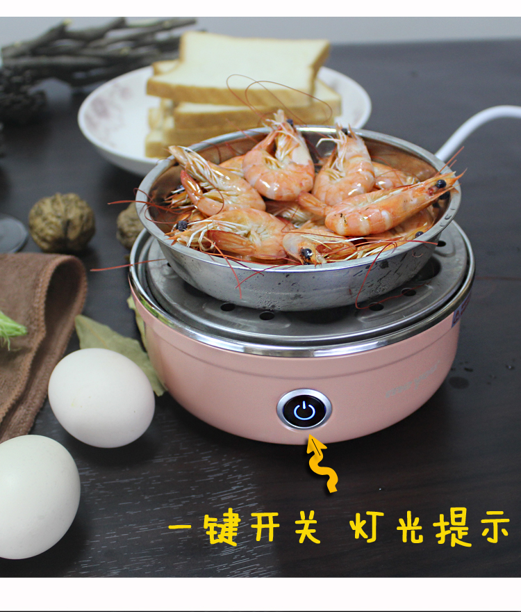 Những người bạn nổi tiếng Lò nướng trứng bằng thép không gỉ Máy ăn sáng nhỏ Trứng Tart đa chức năng Tự động Tắt nguồn Mini Steamer - Nồi trứng nồi mini nấu mì