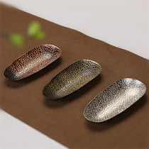 Tea set zero with bronze red copper handmade teaspoon teaspoon teaspoon teaspoon teaspoon teaspoon teaspoon teaholic tea ceremony accessories