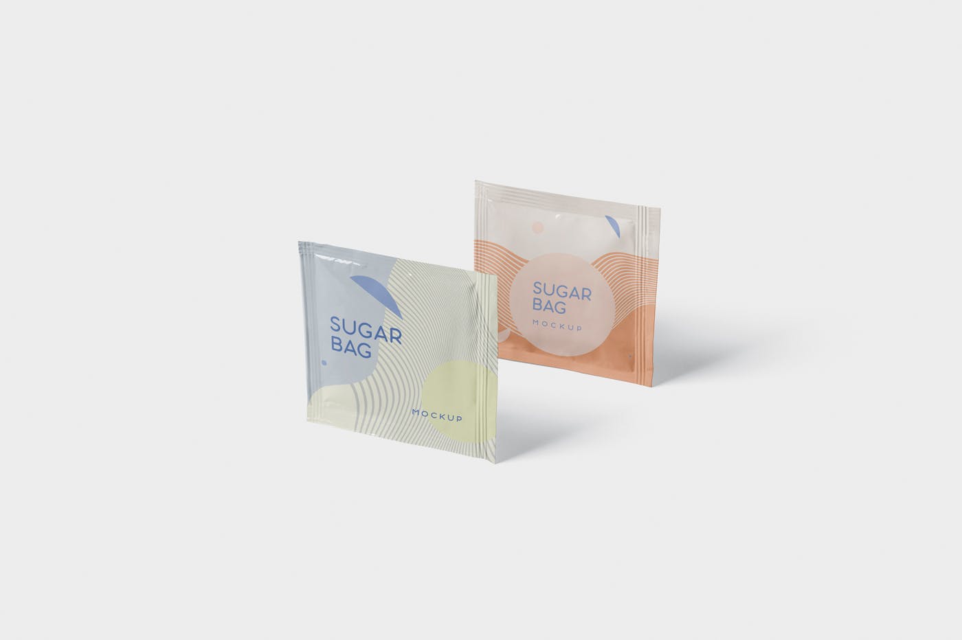 盐袋糖袋包装设计效果图样机 Salt OR Sugar Bag Mockup – Square Shaped设计素材模板