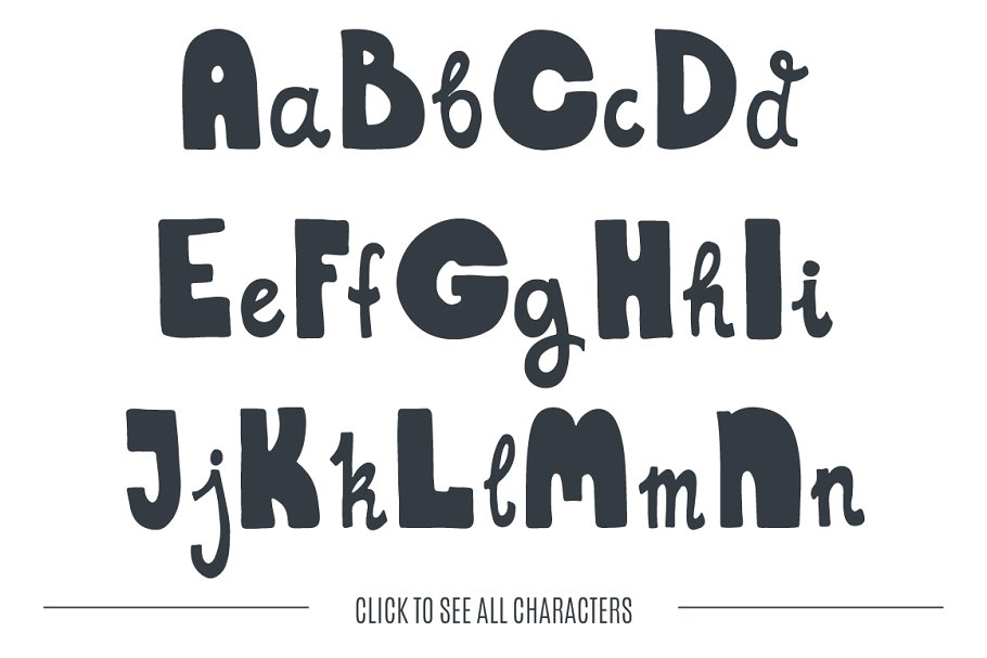 可爱的手绘字体设计 Marshmallow – Cute Handdrawn Font设计素材模板